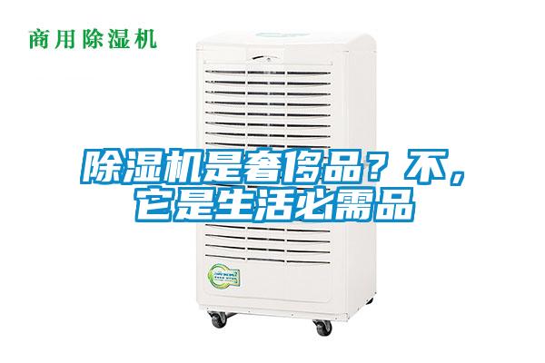 除濕機是奢侈品？不，它是生活必需品