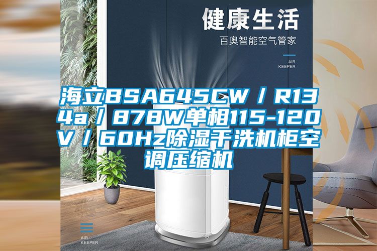 海立BSA645CW／R134a／878W單相115-120V／60Hz除濕干洗機柜空調壓縮機