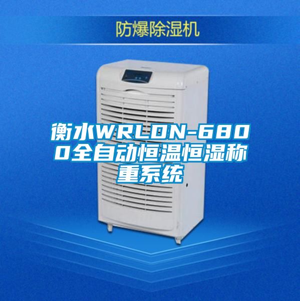 衡水WRLDN-6800全自動恒溫恒濕稱重系統